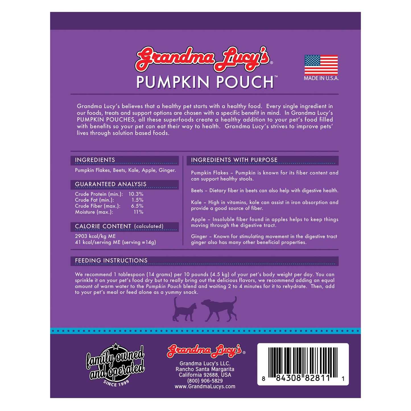 Grandma Lucy's - Pumpkin Pouch Digestive - 6oz