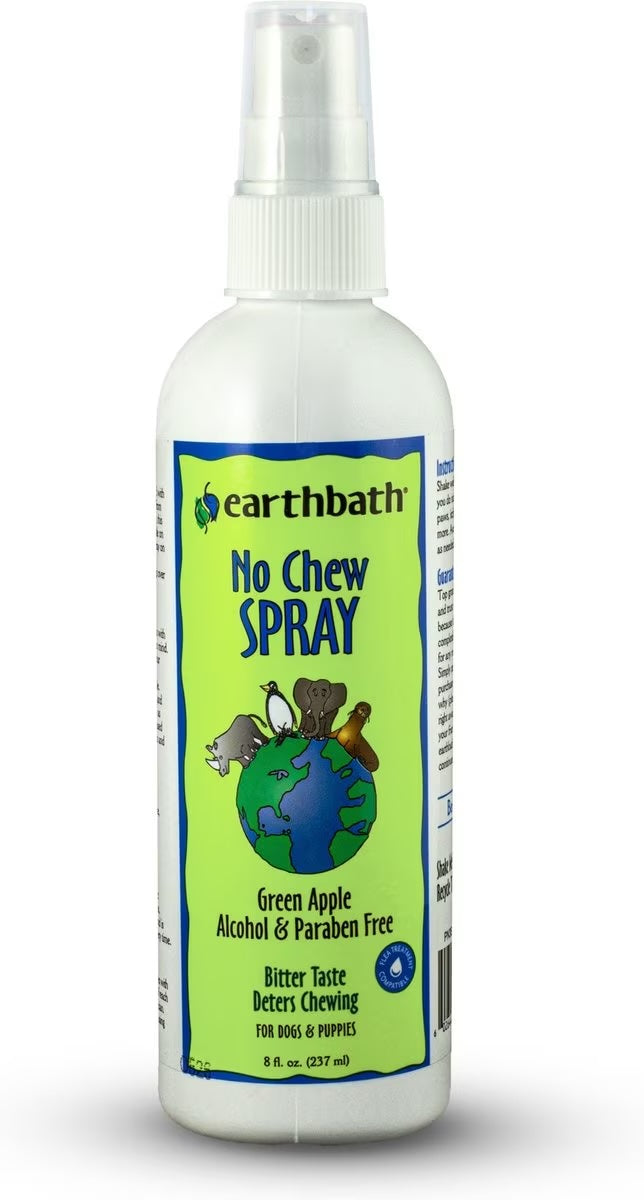 Earthbath- No Chew Green Apple & Bitters Flavored Dog Spray, 8oz