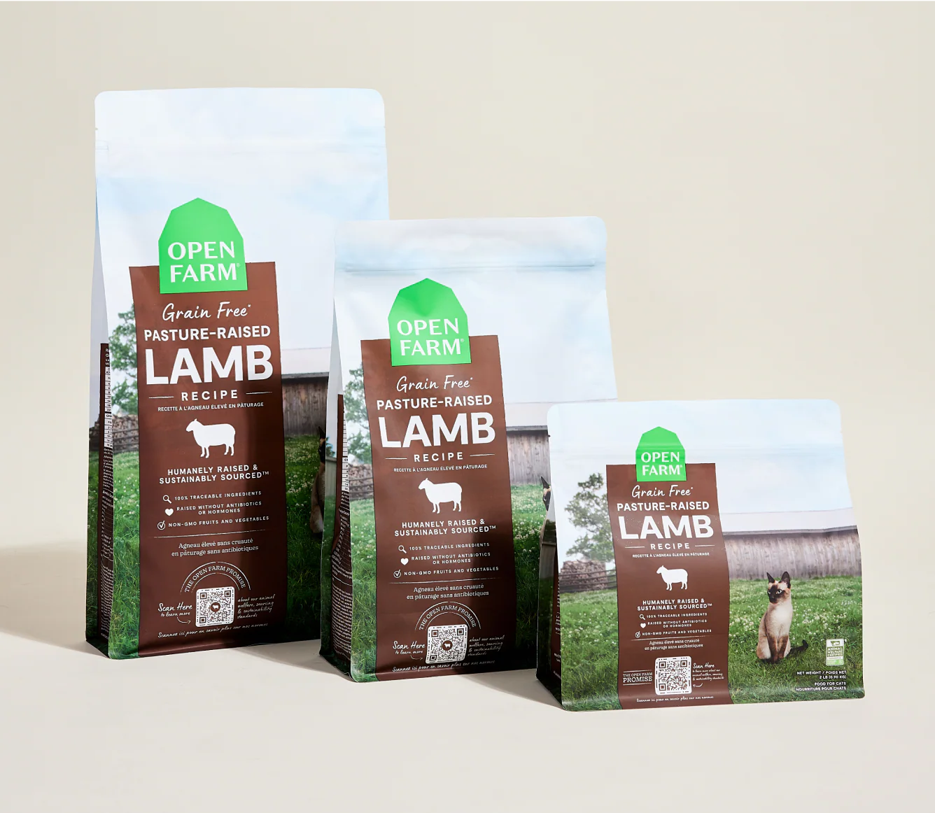 Open Farm Pasture-Raised Lamb Grain-Free Cat Kibble 2LB
