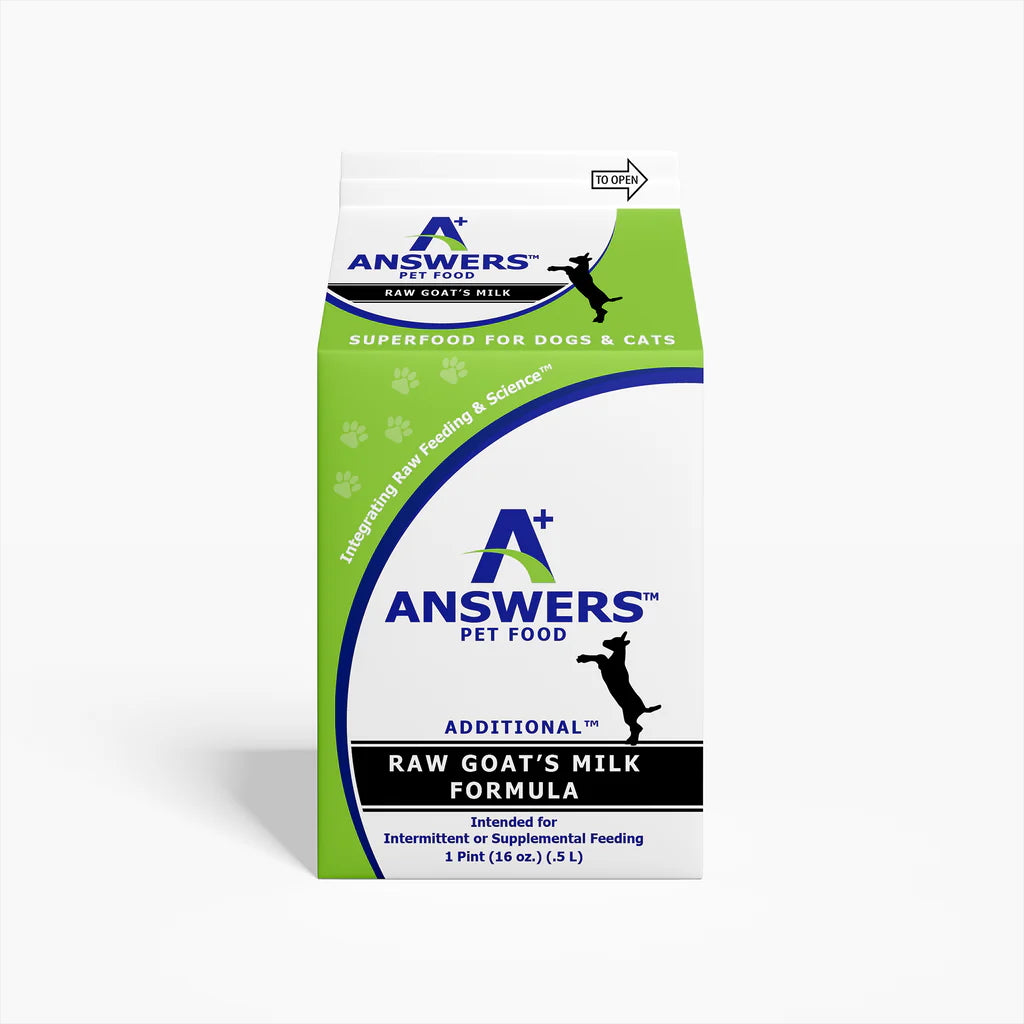 Answers - Dog/Cat Frozen Fermented Raw Goat Milk - Pint