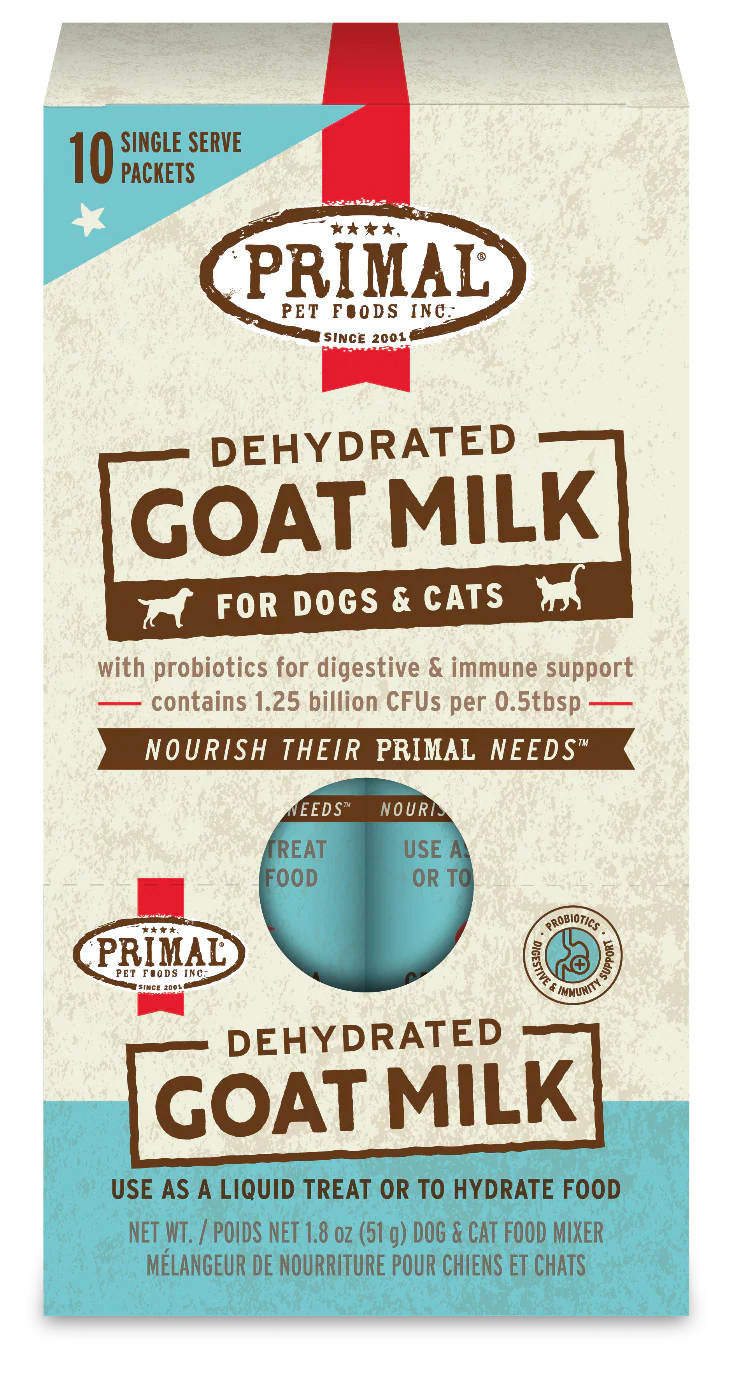 Primal - Dehydrated Goat Milk For Dogs & Cats 1.8oz
