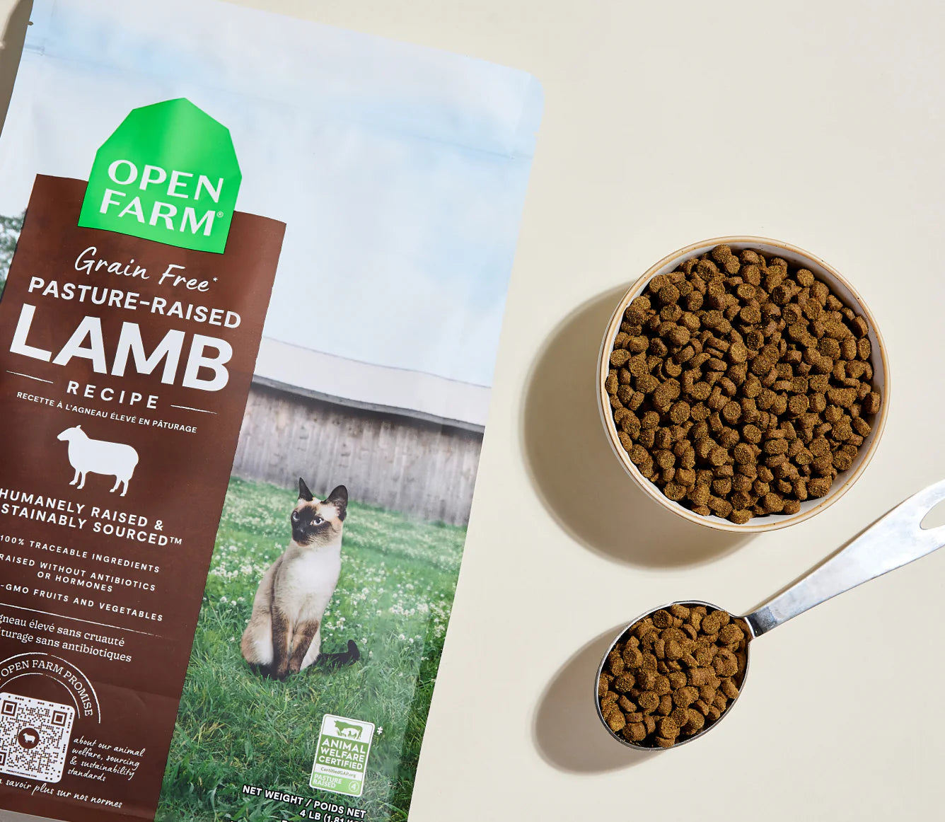 Open Farm Pasture-Raised Lamb Grain-Free Cat Kibble 2LB