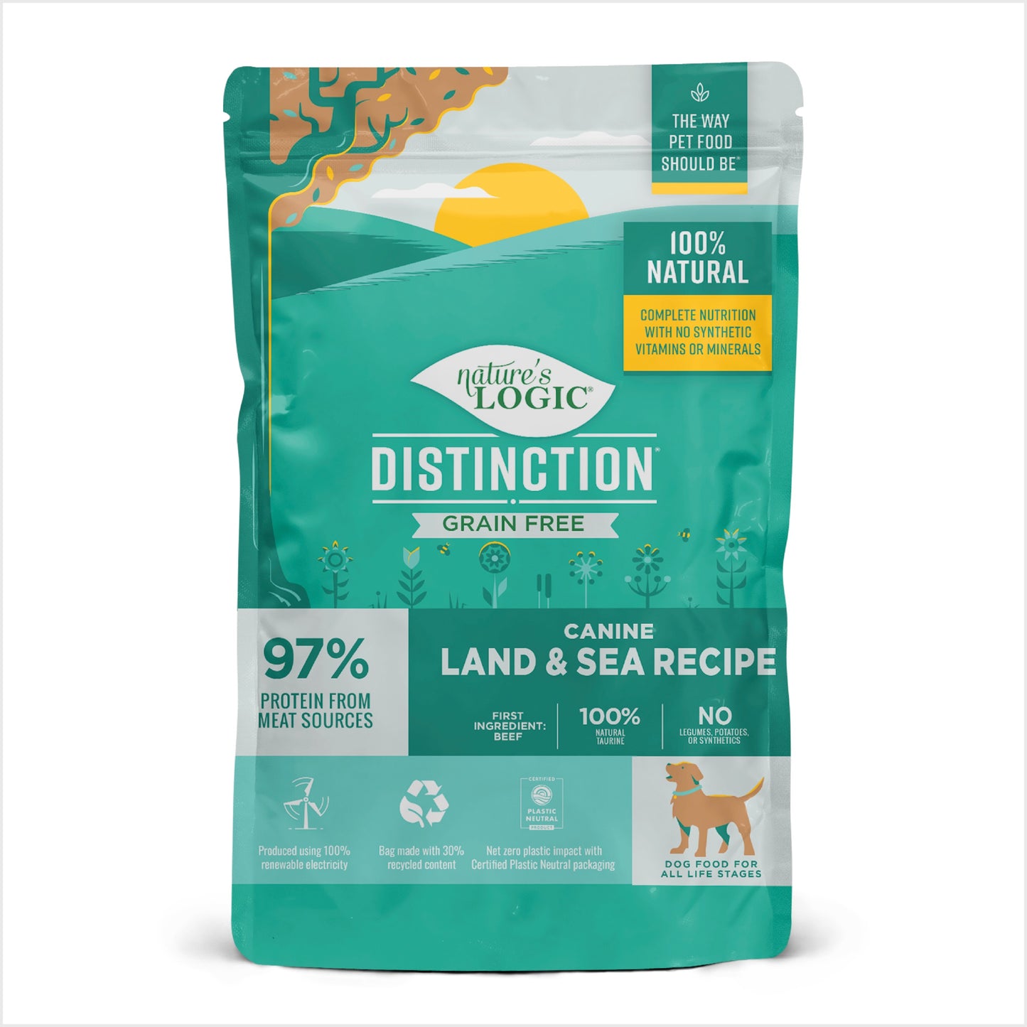 Nature's Logic Distinction- Land & Sea Grain Free Recipe 24LB