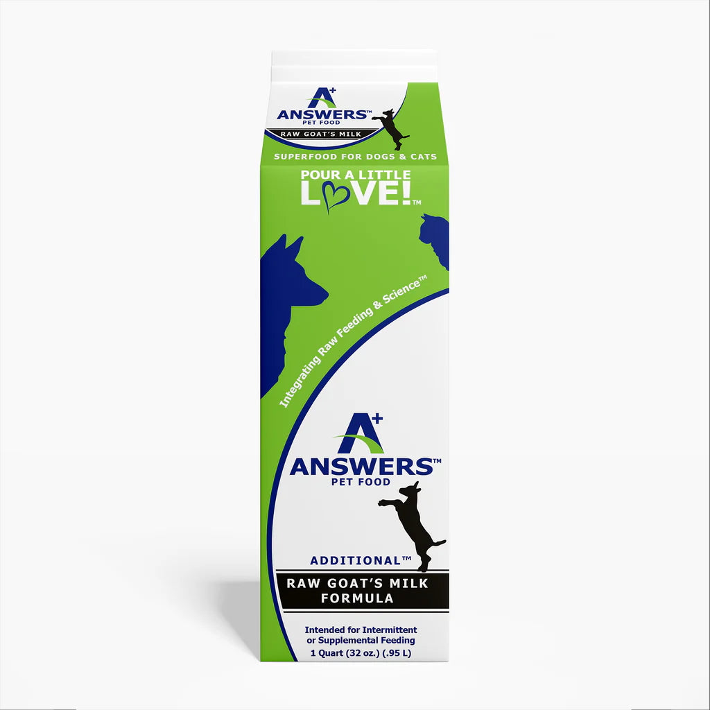 Answers - Dog/Cat Frozen Fermented Raw Goat Milk - Quart