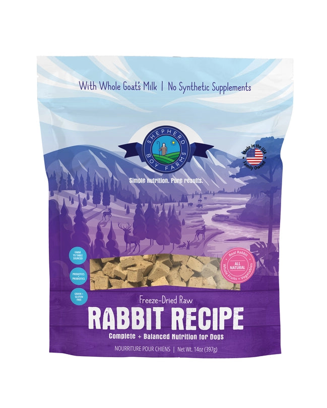 Freeze Dried Rabbit Recipe Food 14oz