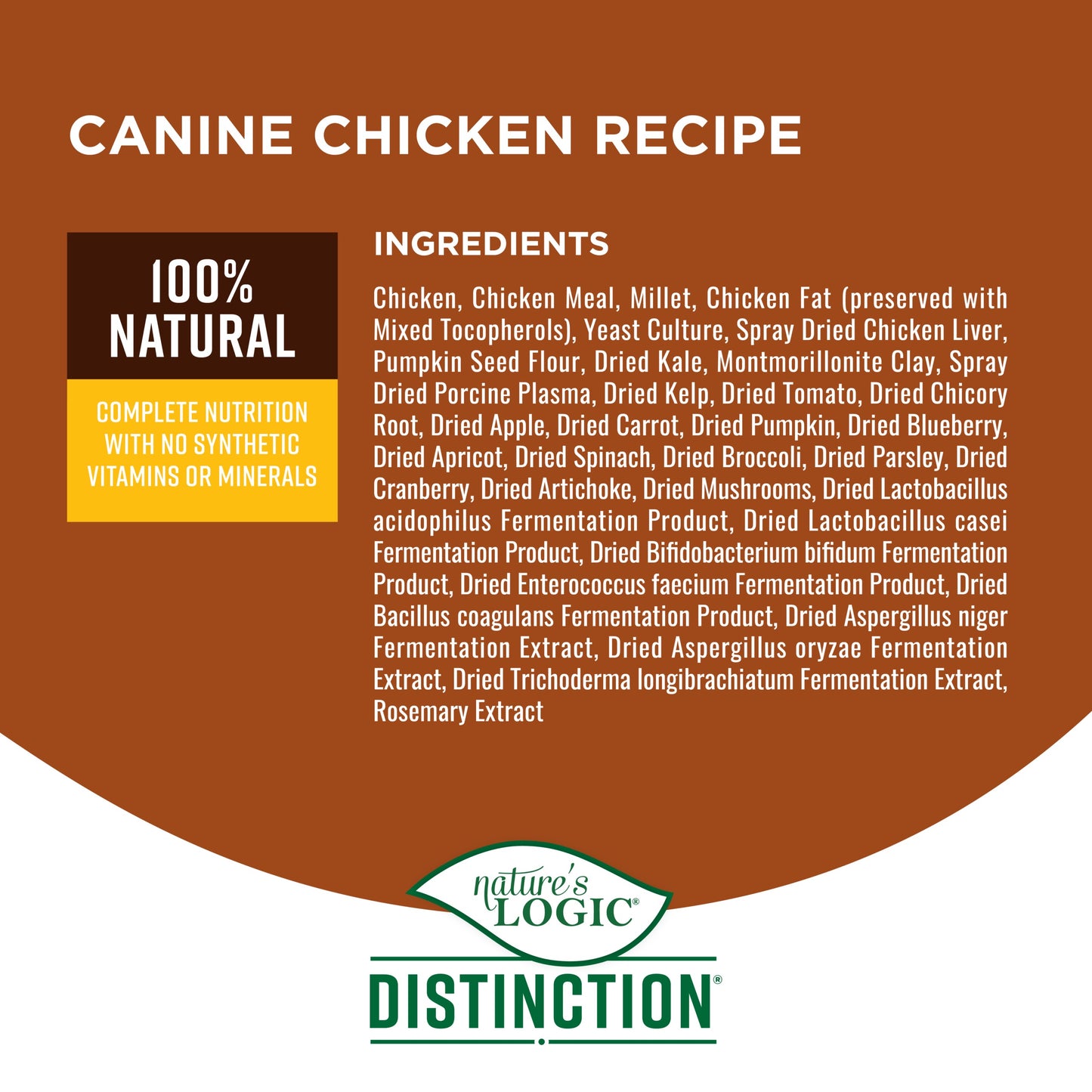 Nature's Logic Distinction- Chicken Recipe 24LB