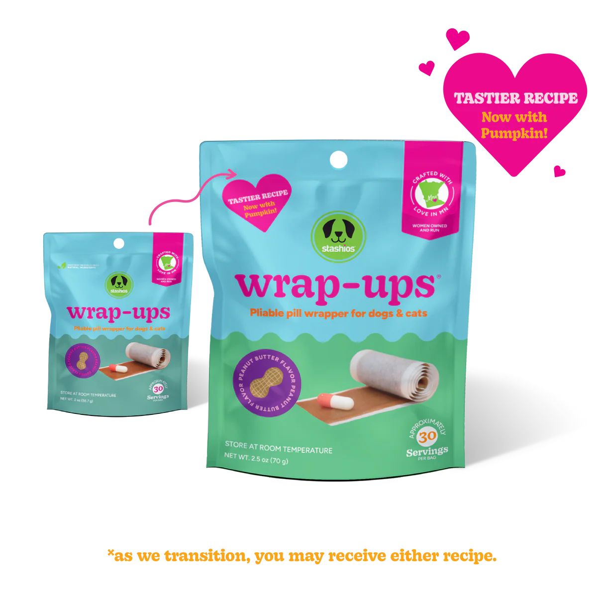 Stashios - Wrap-Ups® Pill Wrapper - Peanut Butter