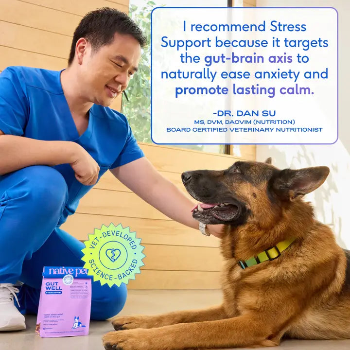 Native Pet Gutwell Stress Support, Stress Relief & Calming