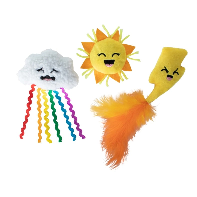 Petshop By Fringe Studio Purr-Fect Weather Cat Toy Set 3pc