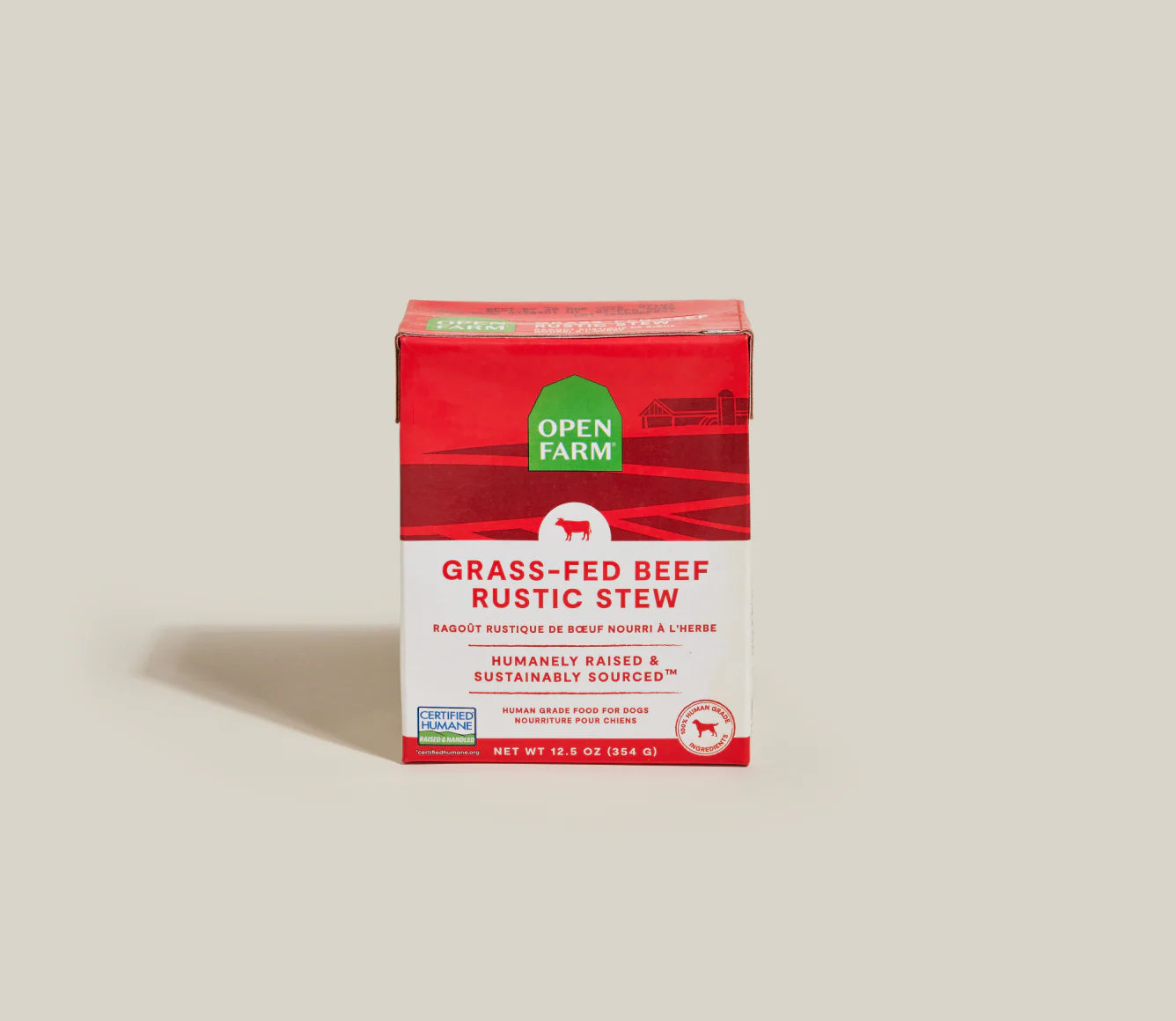 Open Farm- Grass-Fed Beef Rustic Stew Wet Dog Food 12.5oz