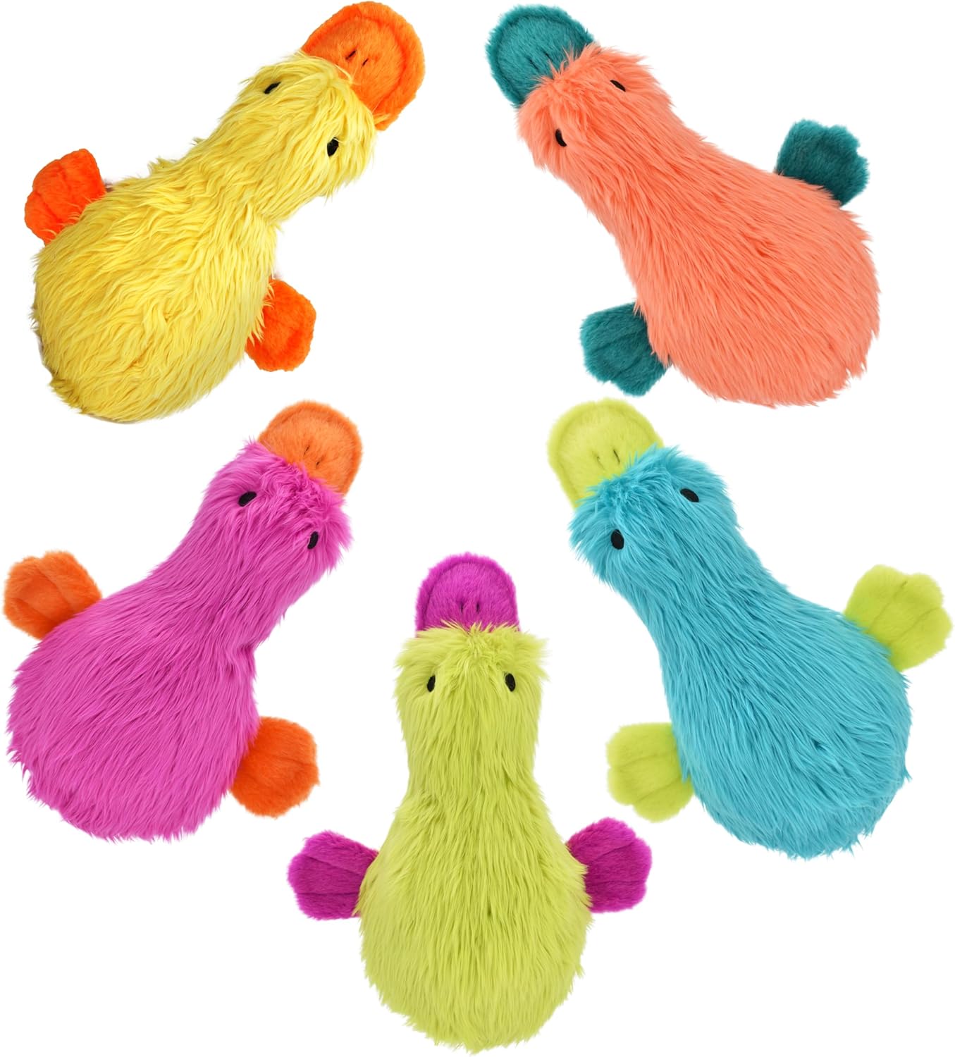 MULTIPET Duckworth Plush Filled Dog Toy, 4IN