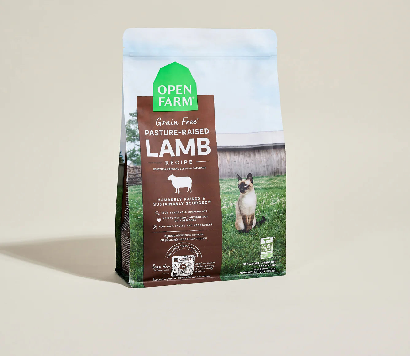 Open Farm Pasture-Raised Lamb Grain-Free Cat Kibble 2LB