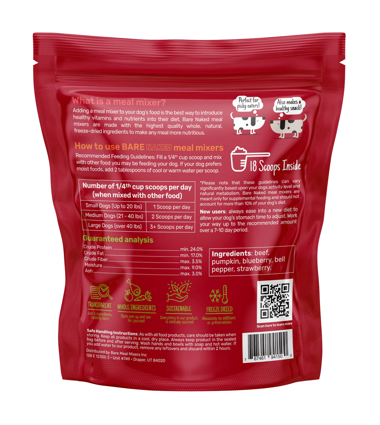 Bare Meal Mixers- Beef 6oz