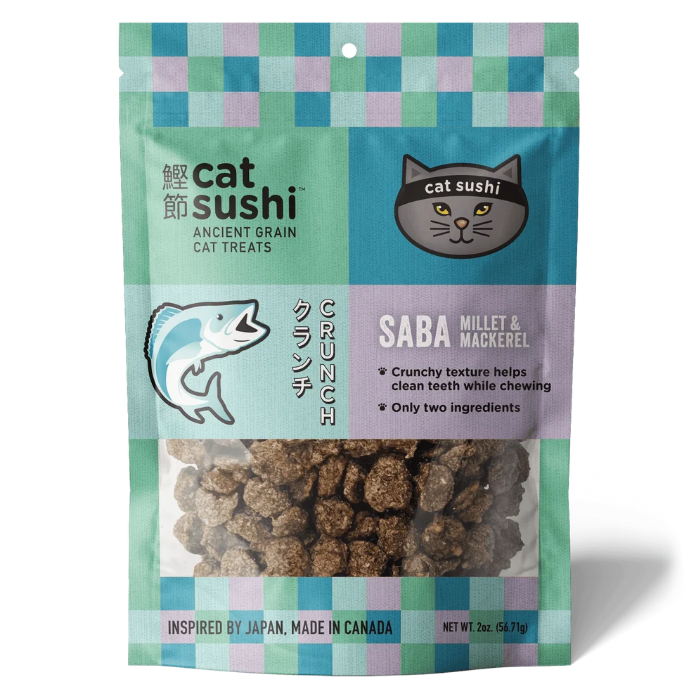 Earthly Pet Cat Sushi Crunchy Millet Treats- 2oz