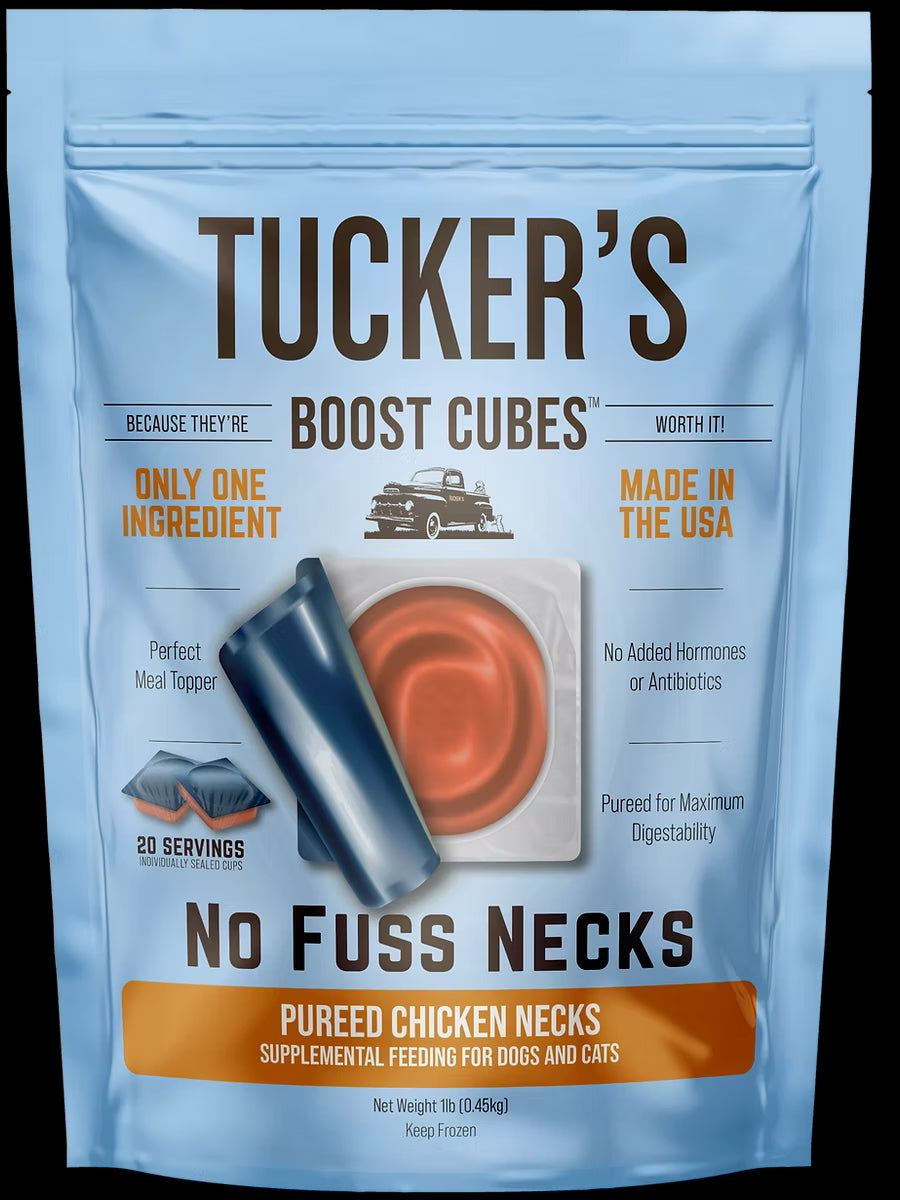 Tucker's Frozen Boost Cube - Chicken Neck 1lb