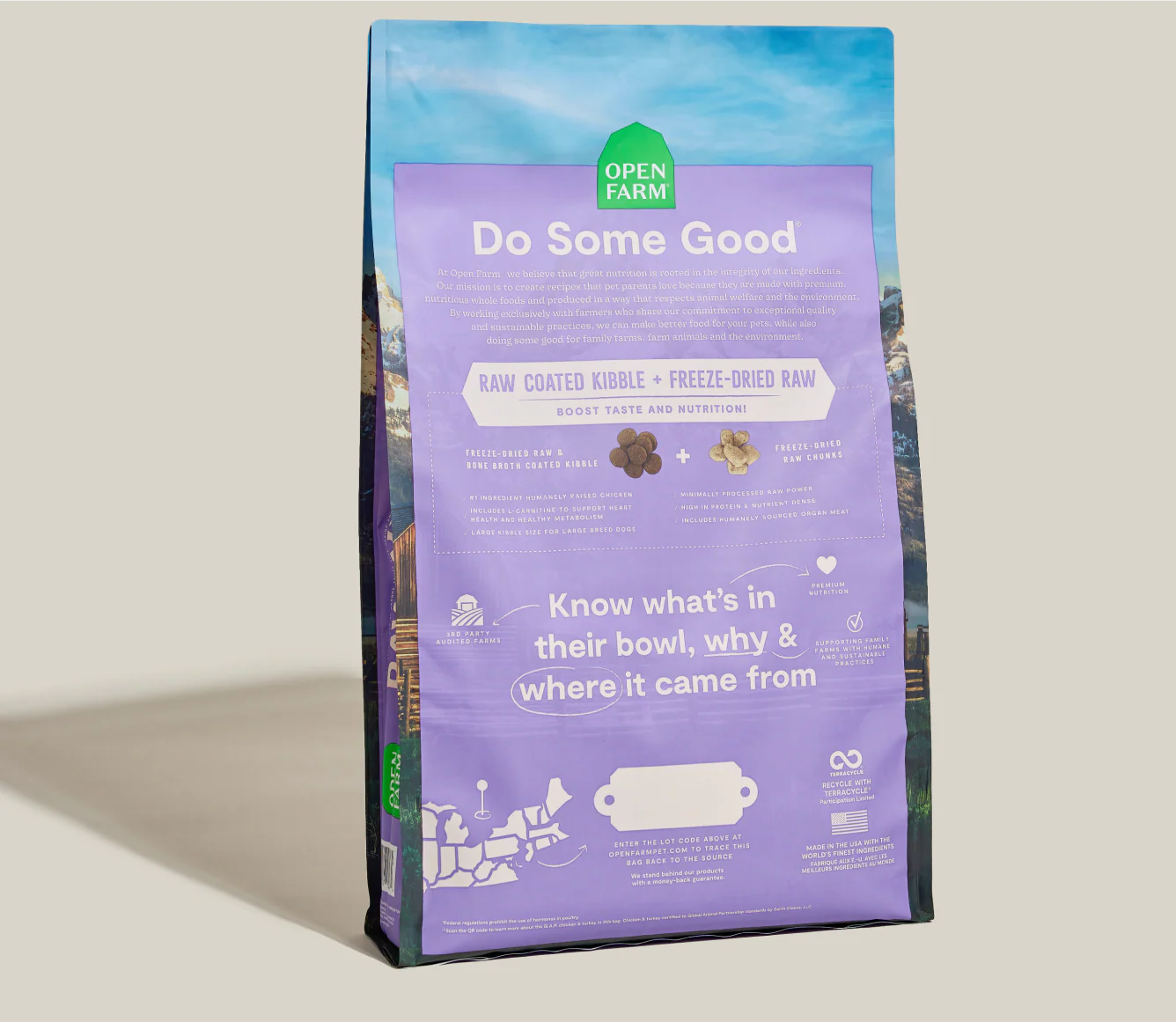 Open Farm Dog RawMix Ancient Grains Large Breed 20LB