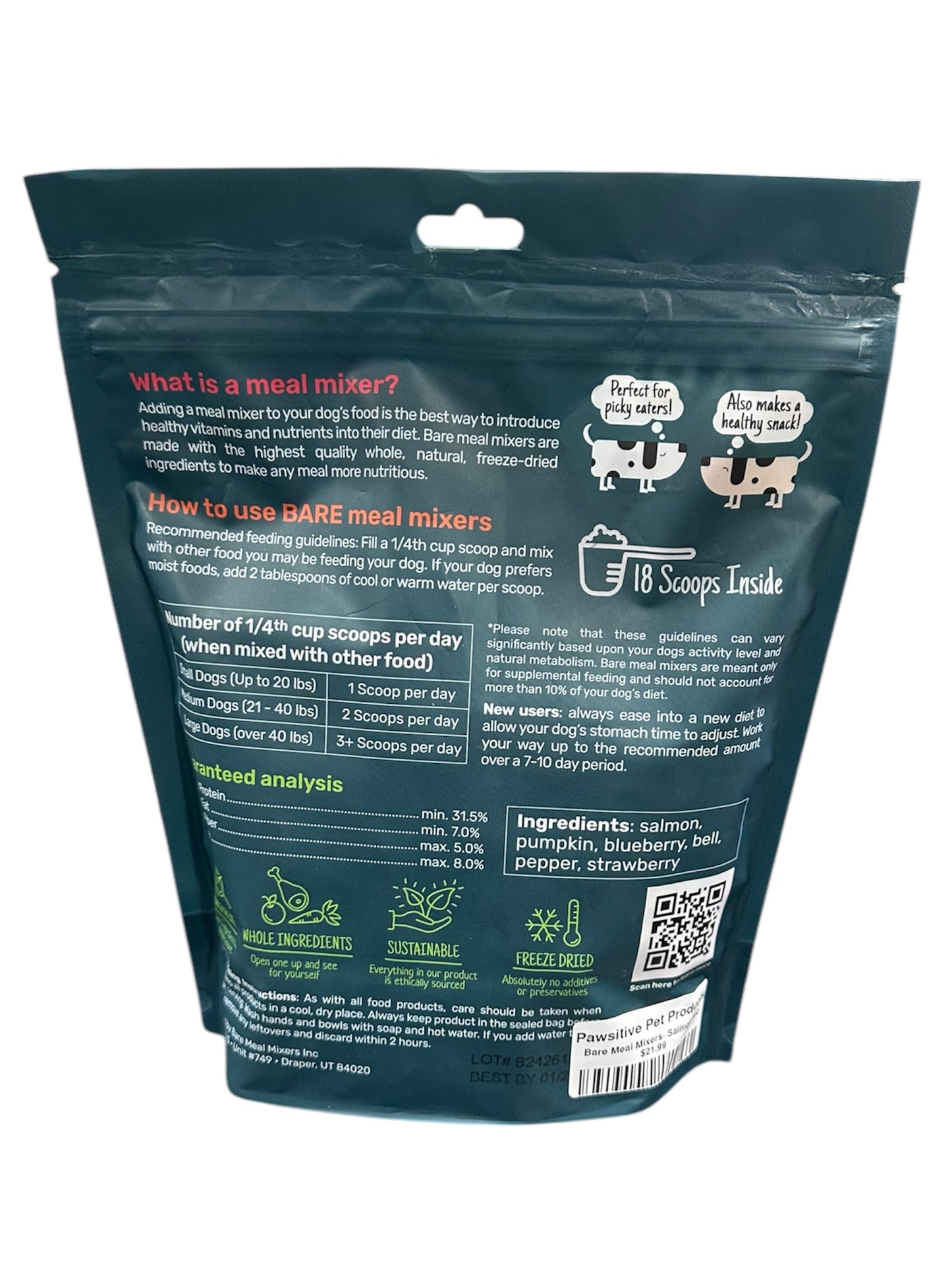 Bare Meal Mixers- Salmon 6oz