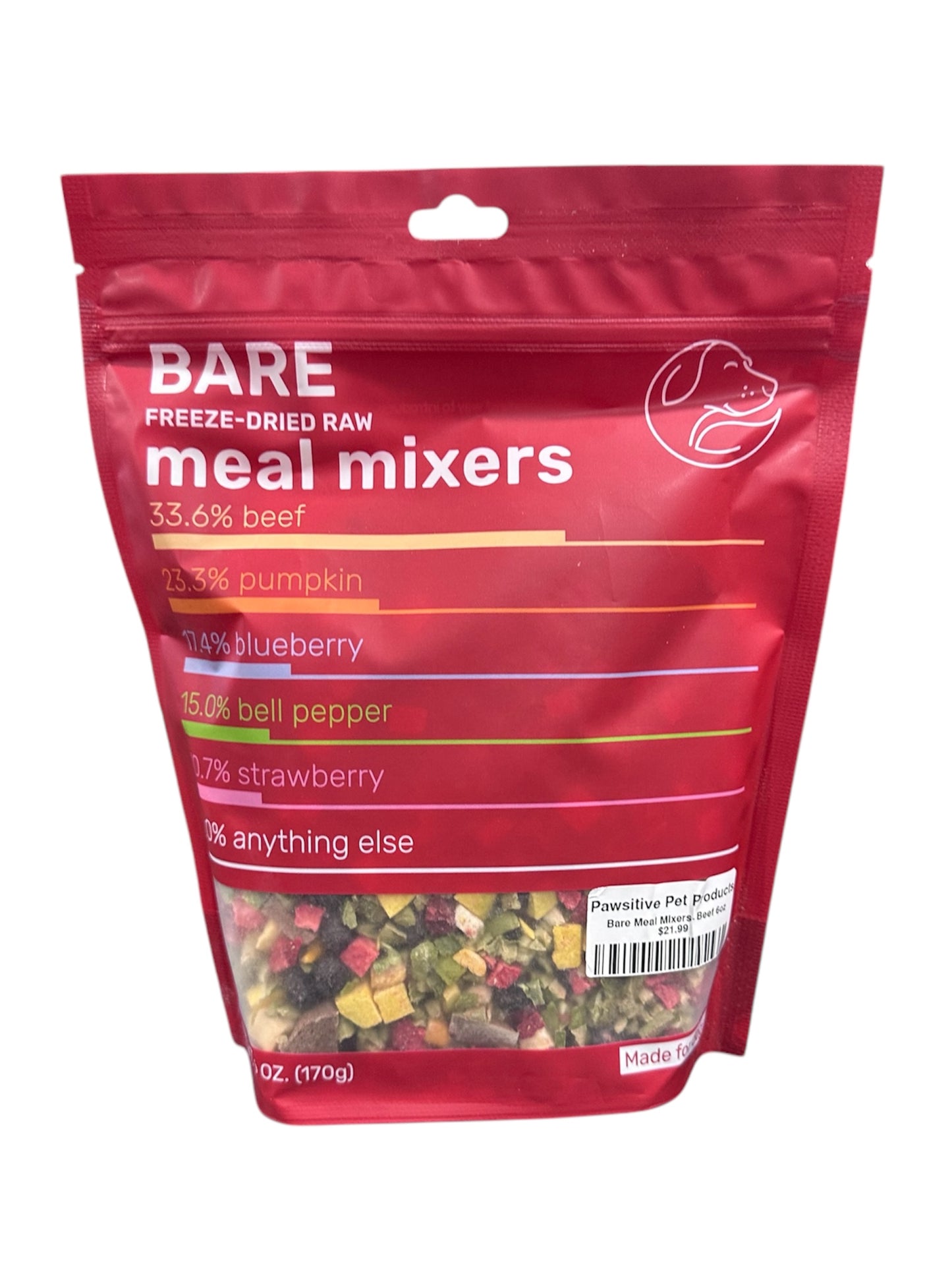 Bare Meal Mixers- Beef 6oz