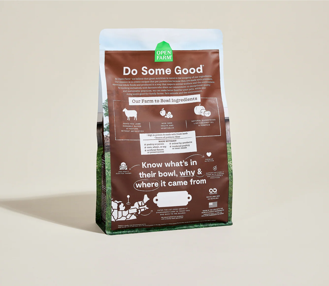 Open Farm Pasture-Raised Lamb Grain-Free Cat Kibble 2LB