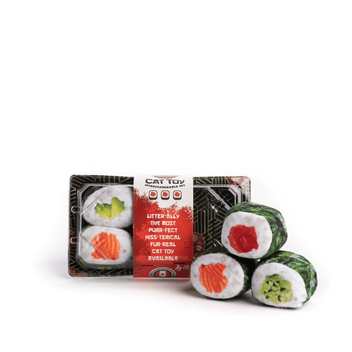 Fabcat - Sushi Roll Cat Toy