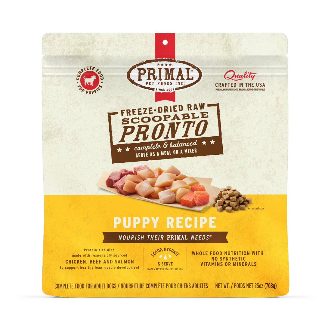 Primal - Puppy Freeze Dried Raw Pronto 16oz Bag