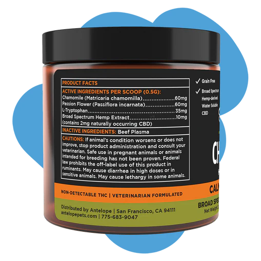 Super Snouts- Chill + Out CBD Powder 2.64oz