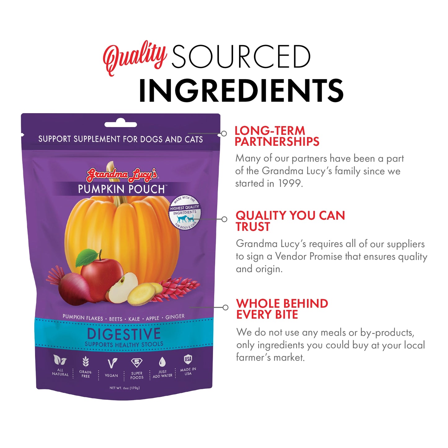 Grandma Lucy's - Pumpkin Pouch Digestive - 6oz