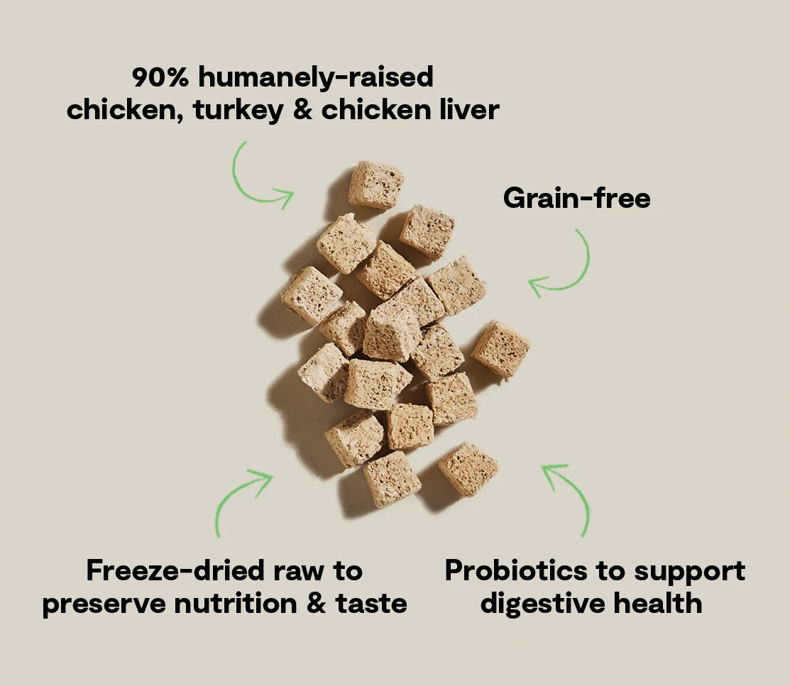 Open Farm- Chicken & Turkey Kitty Cube Treats 1.5oz