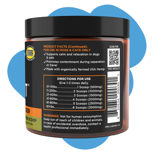 Super Snouts- Chill + Out CBD Powder 2.64oz