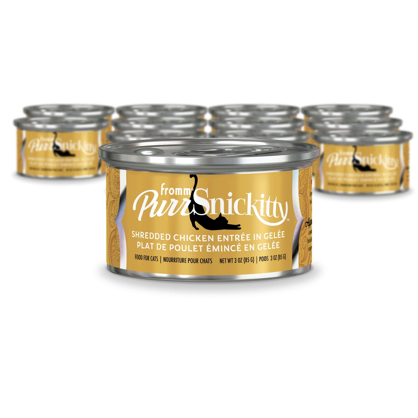 FROMM CAT SHREDDED CHICKEN ENTRÉE IN GELÉE 3OZ CAN
