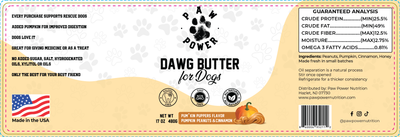 Paw Power - Dawg Butter Pum'kin Puppers Flavor
