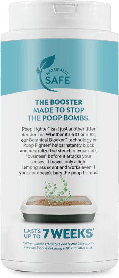 World's Best Boosters Poop Fighter Scented Cat Litter Additive, 18-oz