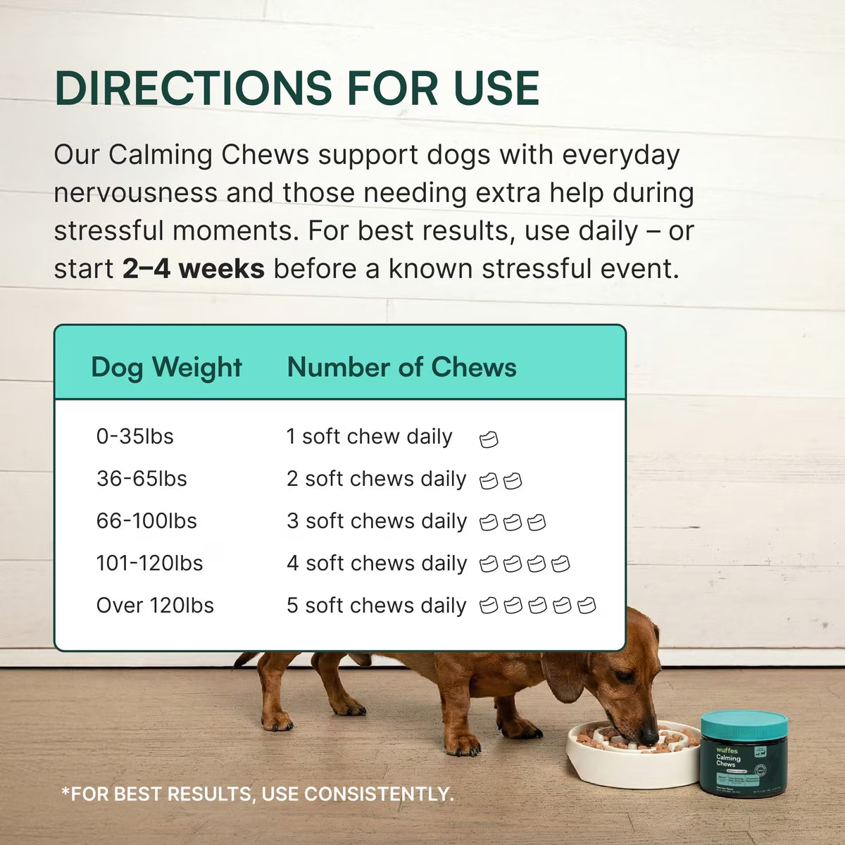 Wuffes Calming Chews For All Breeds (50 count)