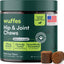 Wuffes Hip & Joint Chews- Small & Medium Breeds Under 65lbs (50 Chews)