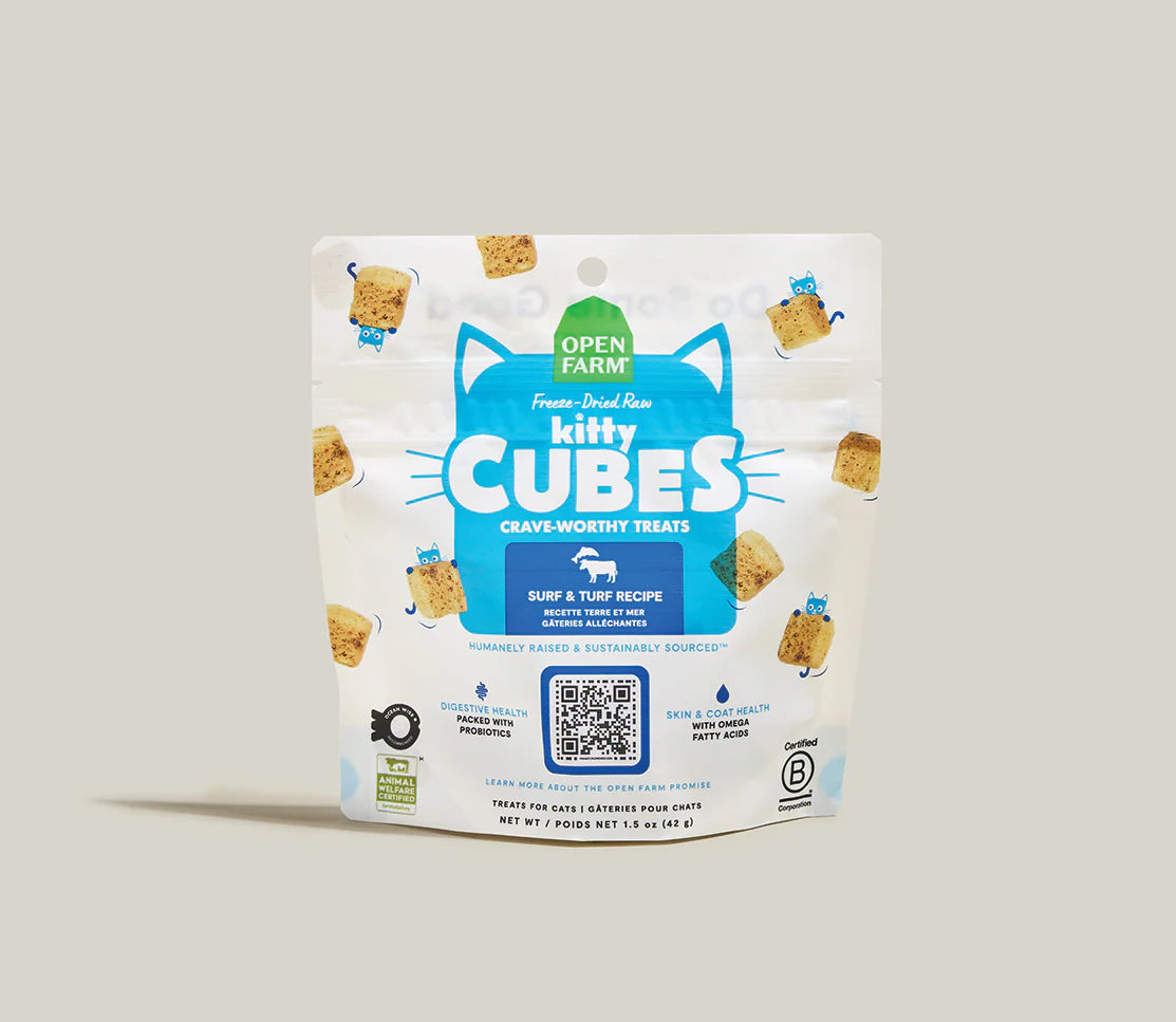 Open Farm- Surf & Turf Kitty Cube Treats 1.5oz