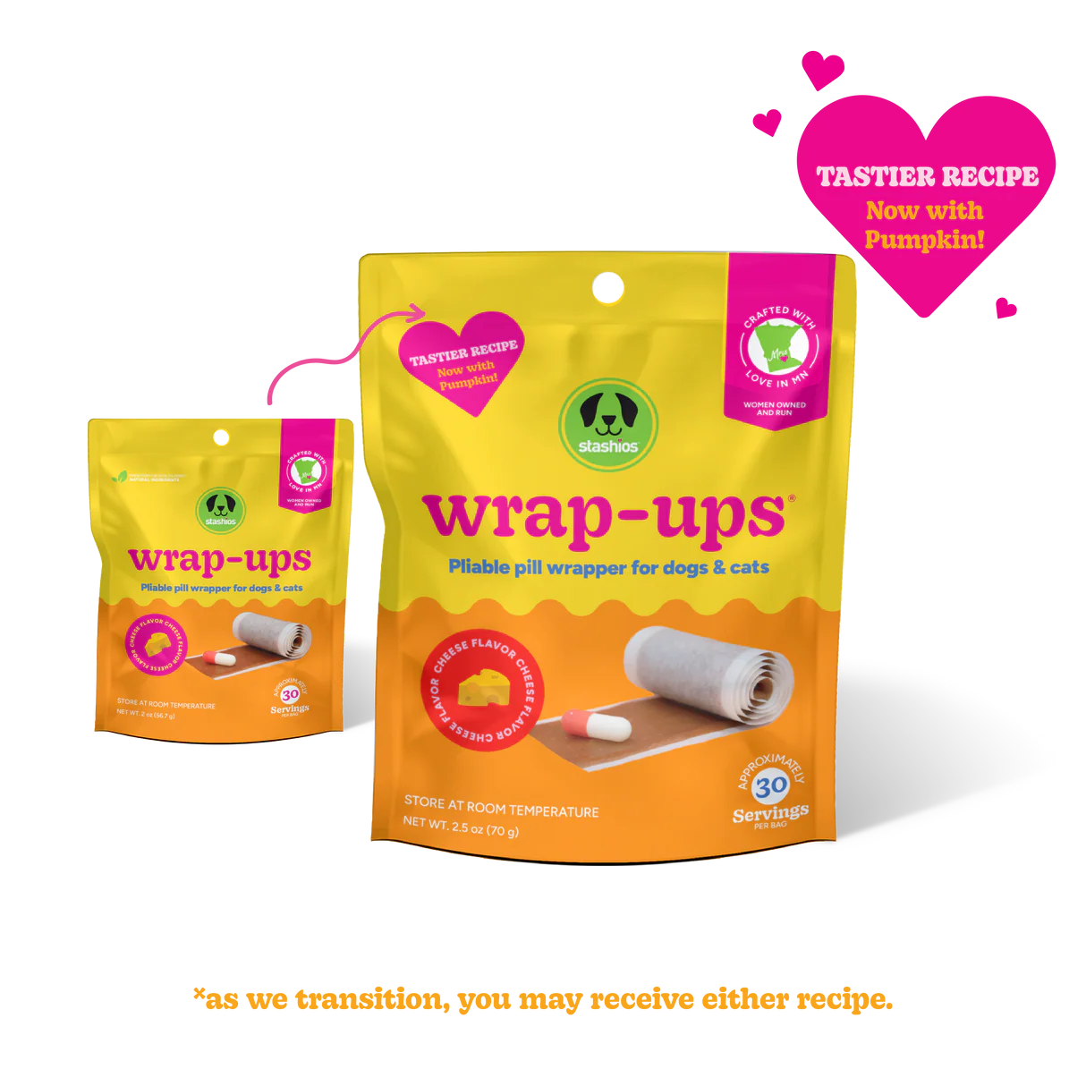 Stashios - Wrap-Ups® Pill Wrapper - Cheese