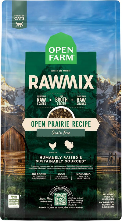 Open Farm Cat Grain Free RawMix Open Prairie Recipe 2.25LB