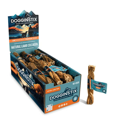 Dogginstix  Braided Lamb Tripe 6"