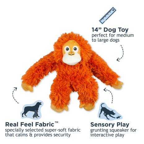 Tall Tails - Dog Rope Orangutan 14-inch