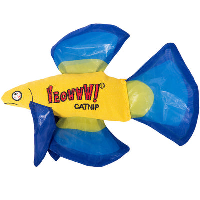 Yeowww! Catnip Mo Betta Fish; Blue