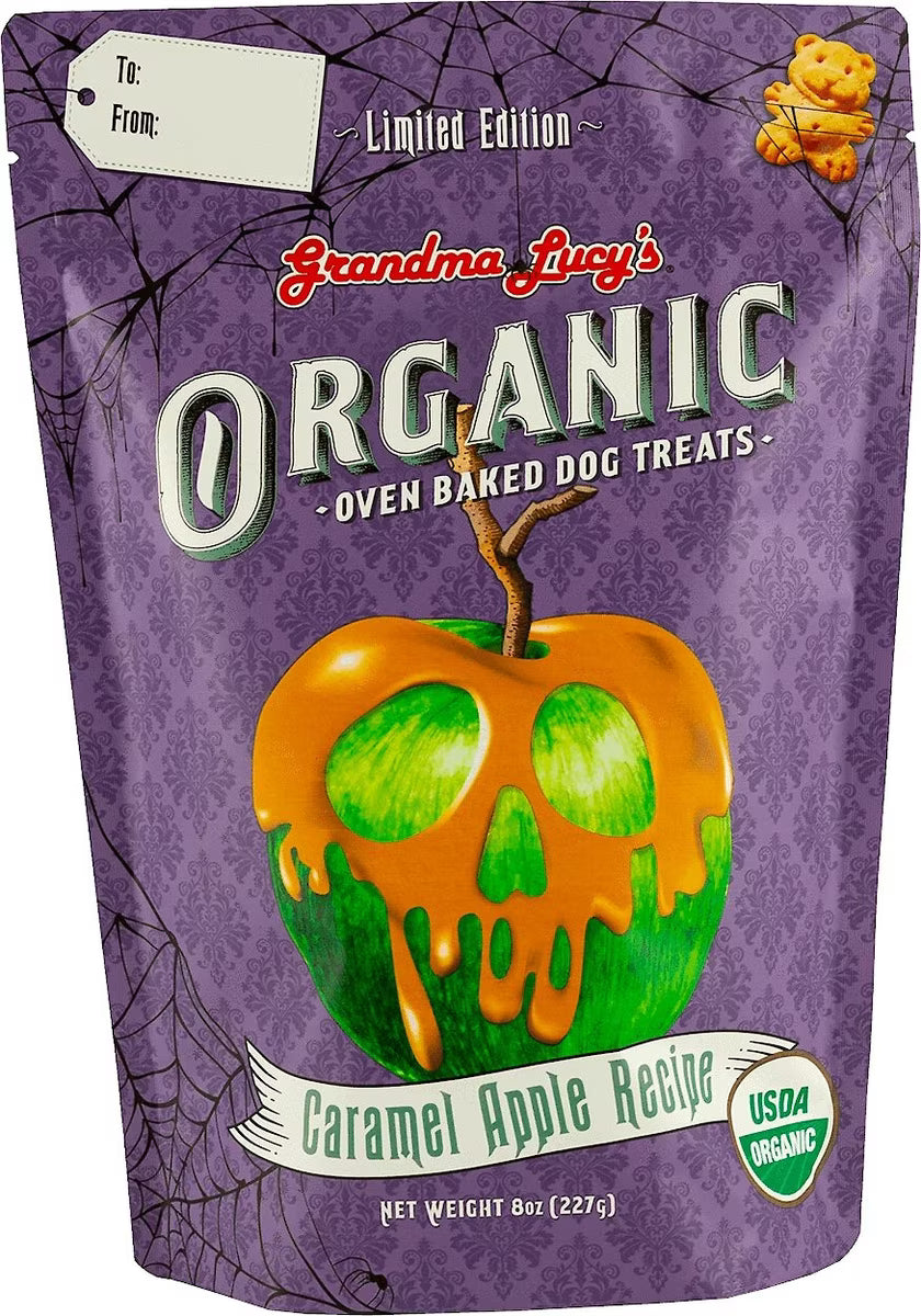 Grandma Lucy's Organic Oven Baked Dog Treat Caramel Apple Recipe (8oz)