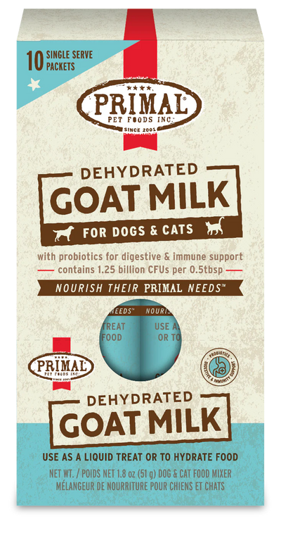 Primal - Dehydrated Goat Milk For Dogs & Cats 1.8oz