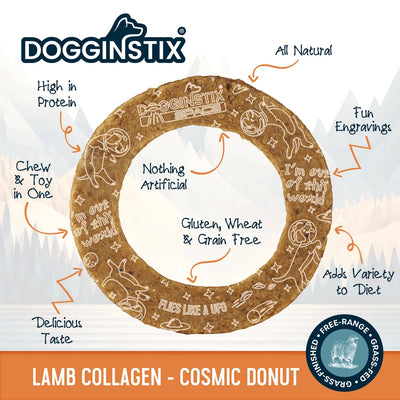 Dogginstix Lam Collagen- Cosmic Donut
