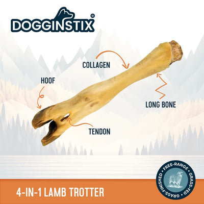 Dogginstix  Lamb Feet - Odor Free