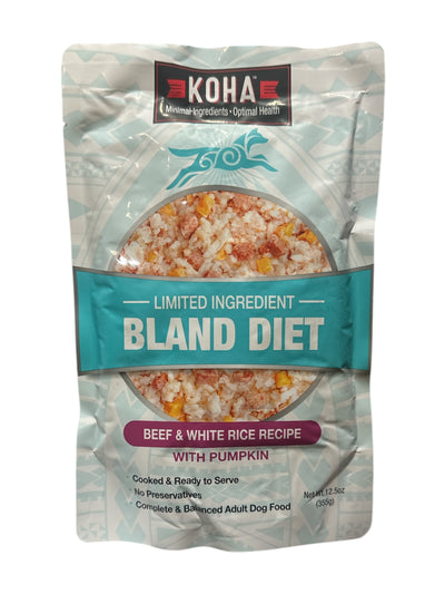 Koha Dog Bland Diet Beef and White Rice w/ Pumpkin 12.5oz