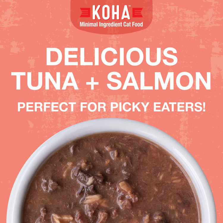 Koha- Poké Bowl Tuna & Salmon Entrée in Gravy for Cats