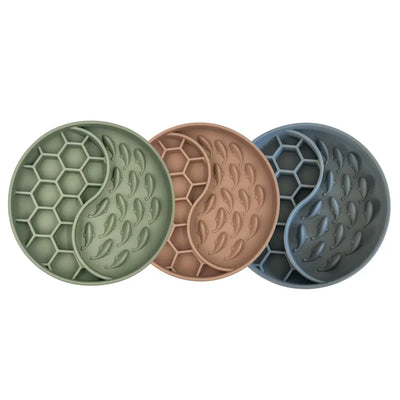 Honeycomb Slow Feeder Bowl- Sage
