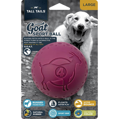 Tall Tails- Goat Ball Purple, 4"