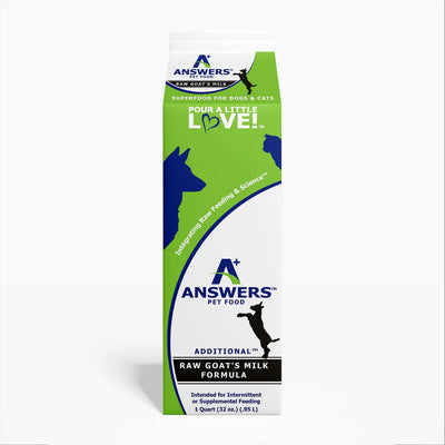 Answers - Dog/Cat Frozen Fermented Raw Goat Milk - Quart