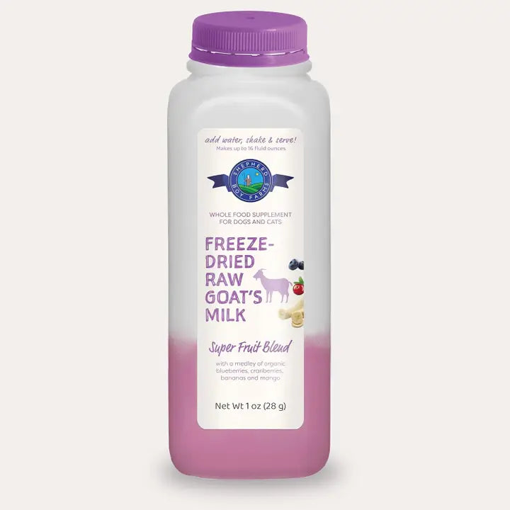 Freeze-Dried Raw Goat Milk Topper- Super Fruit Blend (1oz)